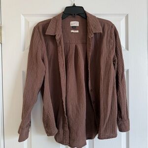 OPEN TO OFFERS!!! Universal Thread Women's Brown Button-Down Shirt